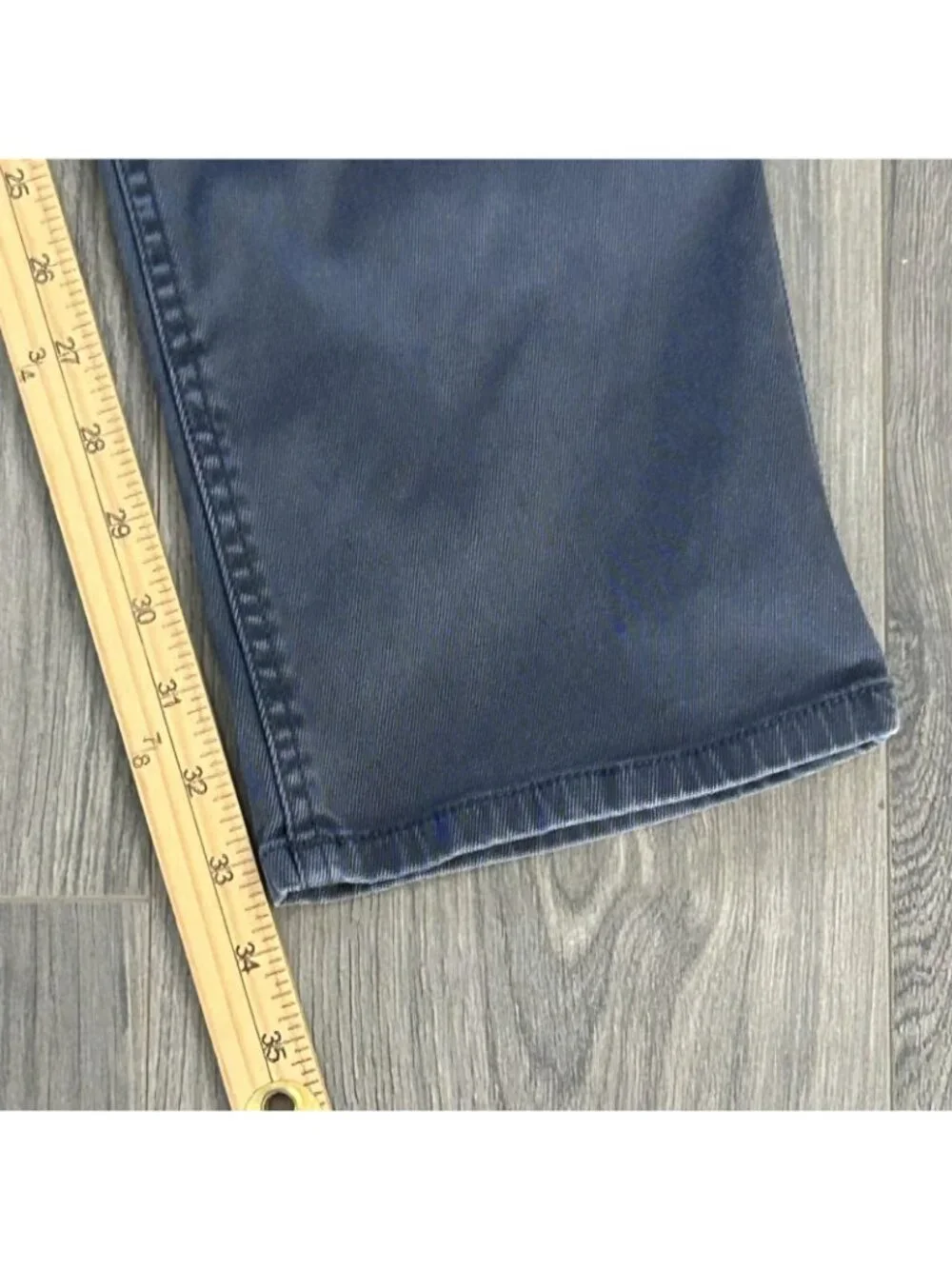Faherty Brand Pants Mens 36x33.5 Blue Stretch Chino Straight Leg 5 Pocket Casual